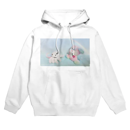 レインボーハエトリグモとレインボーわんちゃん Hoodie