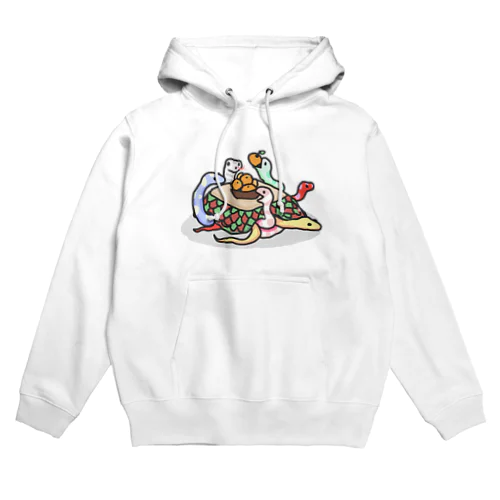 こたつで団欒ヘビ Hoodie