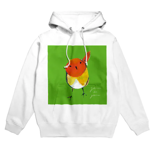 こまどりと草色 Hoodie