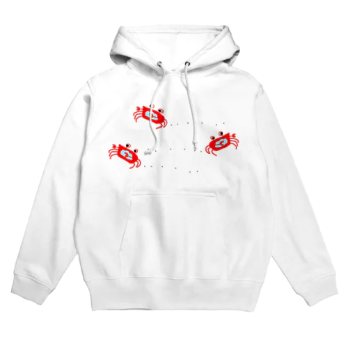 現在・過去・未来に向かうカニ Hoodie