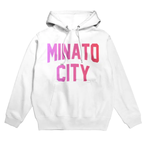 港区 MINATO CITY ロゴピンク Hoodie