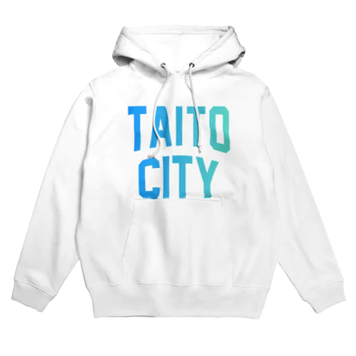 台東区 TAITO WARD ロゴブルー Hoodie