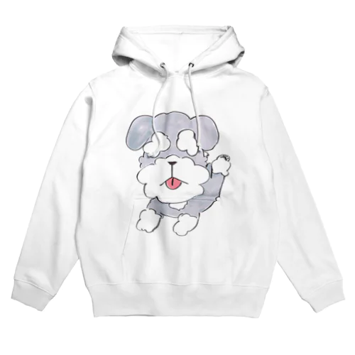 まゆげ犬のシュナウザー Hoodie