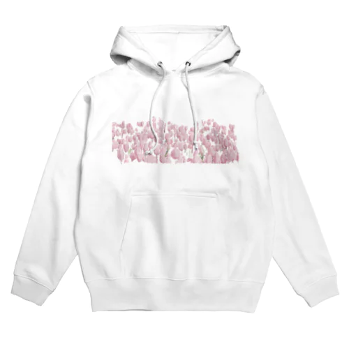 Tulip field pink Hoodie