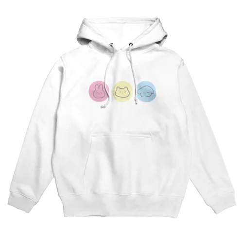 ゆるいどうぶつたち(3匹) Hoodie