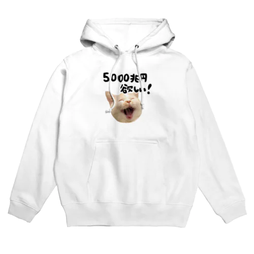 5000兆円欲しい猫 Hoodie