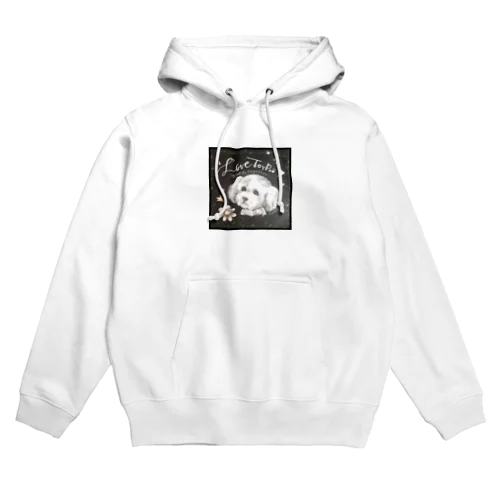 黒板わんにゃん　トイプードル Hoodie