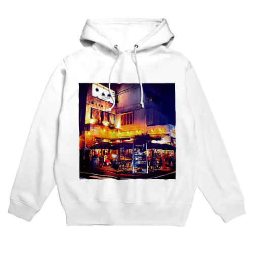 夜のカフェ Hoodie