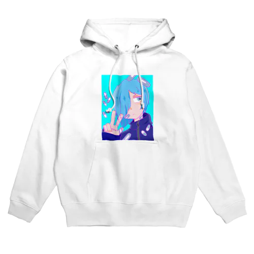 真っ青くん Hoodie