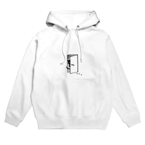 じっと見る猫 Hoodie