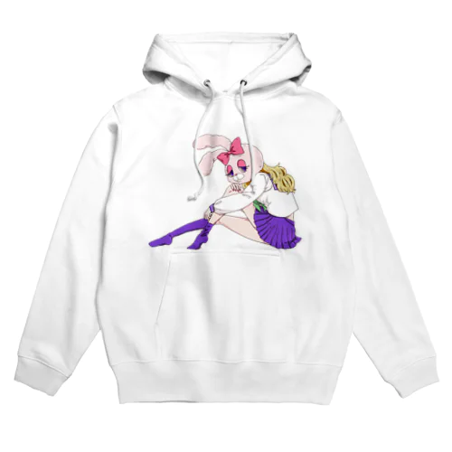 うさぎ頭セーラー少女 Hoodie