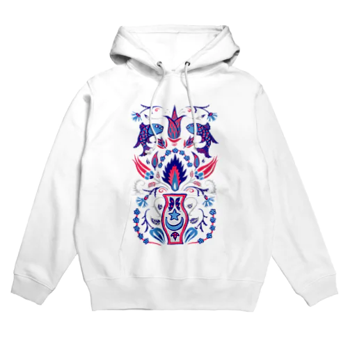 🇹🇷トルコのイズニックタイル【ラピスラズリ】 Hoodie