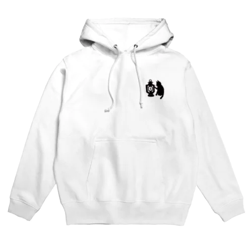 黒猫ランタンシルエット Hoodie