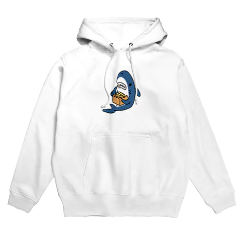 豆を喰らうサメ Hoodie