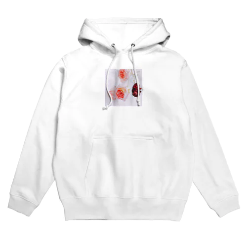 バラ  赤・ピンク Hoodie