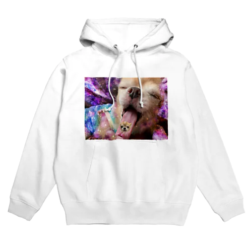 犬　宇宙での覚醒 Hoodie