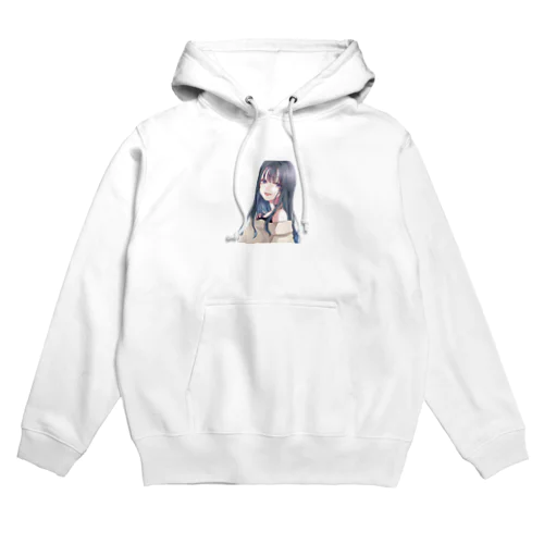 黒髪ロング女子 Hoodie