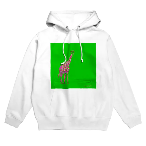 animal-blooming キリン Hoodie