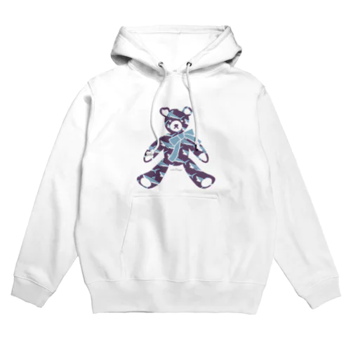 サメ好きのためのテディベア| Water Purple Hoodie