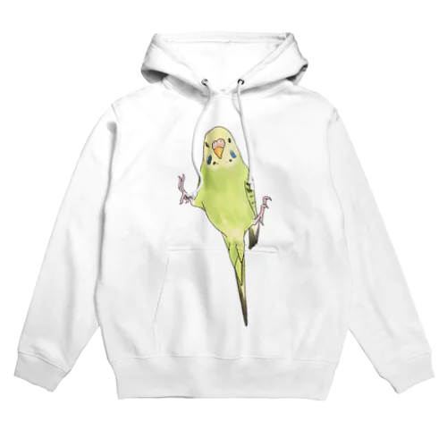 ピタッとセキセイインコちゃん【まめるりはことり】 Hoodie