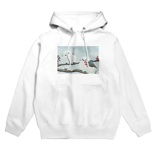 ふわふわシマエナガ Hoodie