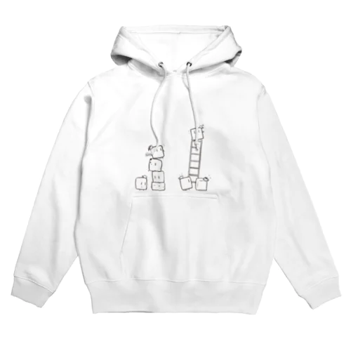 よじよじキューブパーカー(モノクロ) Hoodie