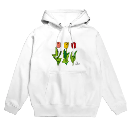 着るチューリップ Hoodie