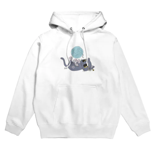 毛糸で遊ぶトマ猫パーカー Hoodie