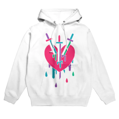 タロット「THREE of SWORDS.(ソードの３)」パーカー Hoodie