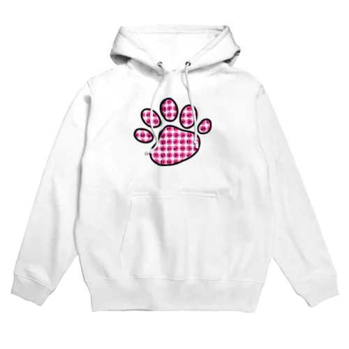 はんぐるde足あと　ピンク Hoodie