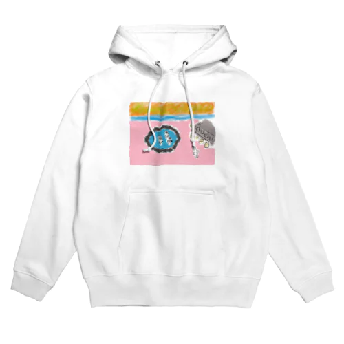 温泉街のウサ達パーカー Hoodie