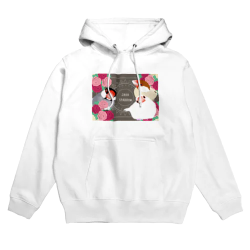 お花と文鳥 Hoodie