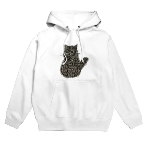 くろねこモジャ Hoodie