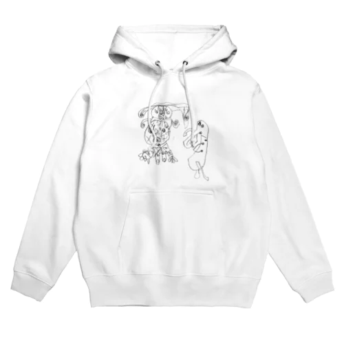 ロボB & とりロボ なかよし Hoodie