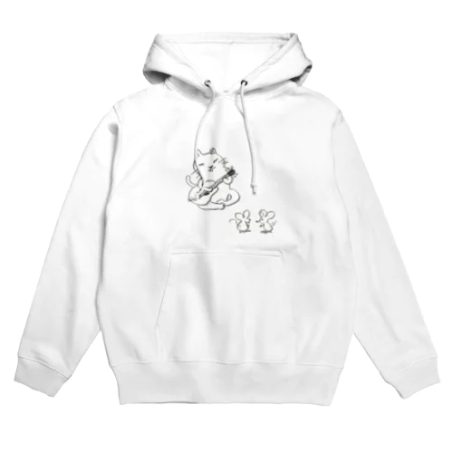 ギター弾きのネコ Hoodie