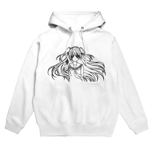 女子高生とリボルバー Hoodie