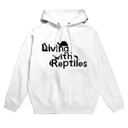 爬虫類シルエットシリーズ Hoodie