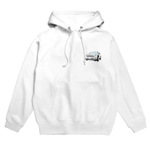 可愛いペッパーホワイトな車のみきちゃん号 Hoodie