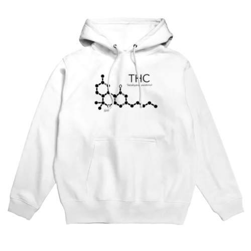 THC〈大麻〉化学構造式 Hoodie