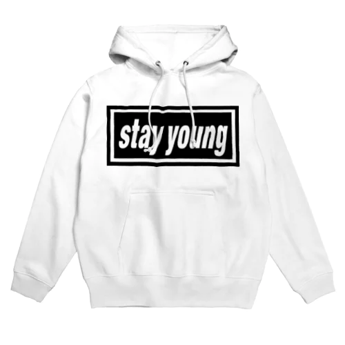 stay young-ステイヤング-BOXロゴ Hoodie
