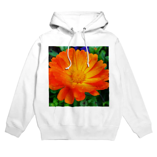 オレンジの花 Hoodie