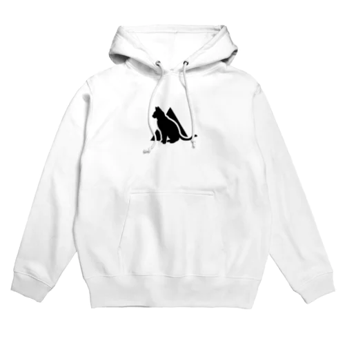 猫シルエット Hoodie