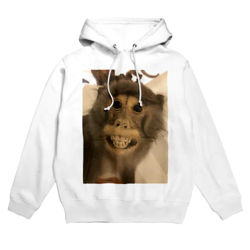 台湾で見ためちゃくちゃ怖い猿の剥製 Hoodie