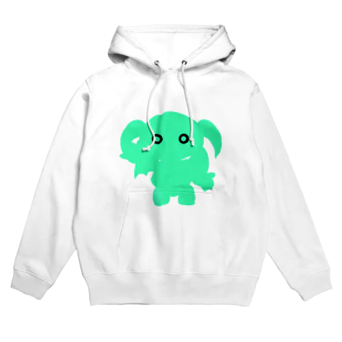 グリーンシルエット Hoodie