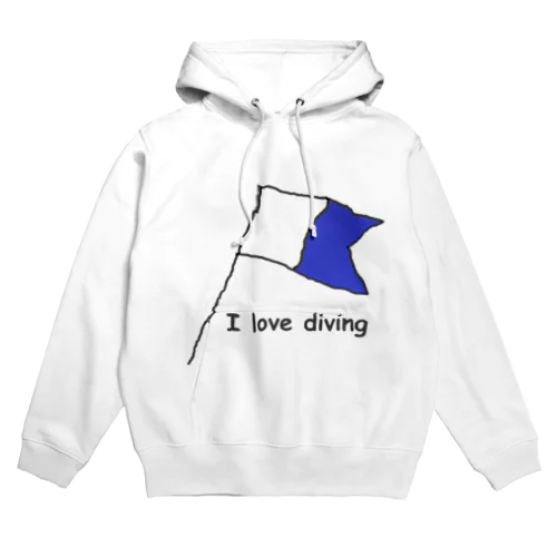 i love diving Hoodie