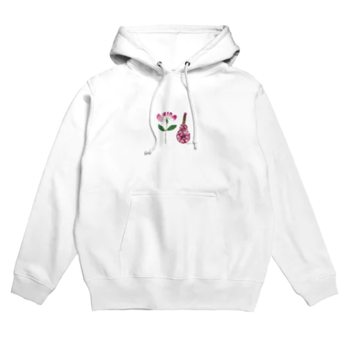 花とウクレレ Hoodie