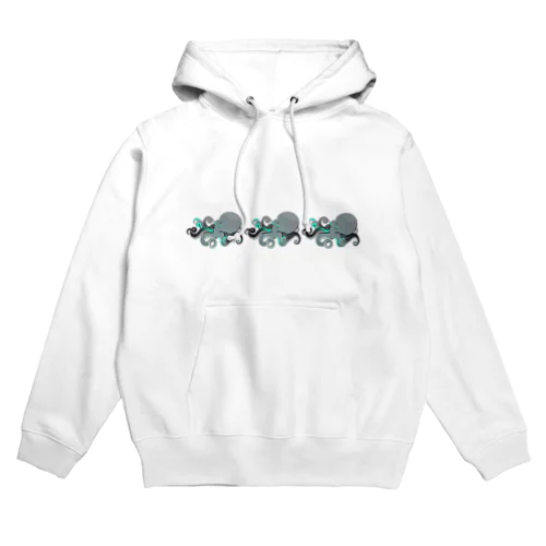 Octopus Brothers【ブルー】 Hoodie