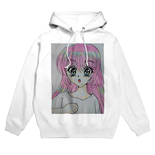 ピンク髪の女の子 Hoodie