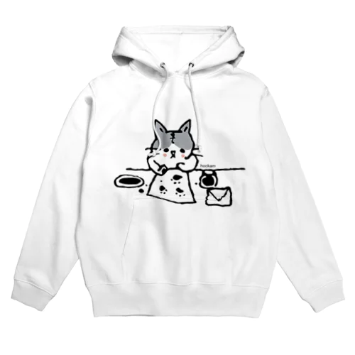 おてがみかくねこ Hoodie