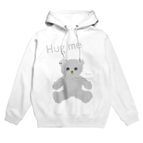 【Hug me】（白くま） Hoodie